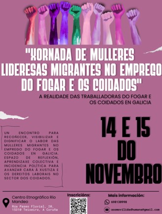Xornada de mulleres lideresas migrantes no emprego do fogar e os coidados